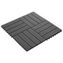 Tief geprägte WPC-Terrassenplatten 30x30 cm 1 m² schwarz 11 Stück von vidaXL, Böden und Teppiche - Ref: Foro24-45036, Preis: ...