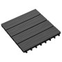 Tief geprägte WPC-Terrassenplatten 30x30 cm 1 m² schwarz 11 Stück von vidaXL, Böden und Teppiche - Ref: Foro24-45036, Preis: ...