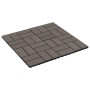 WPC porch tiles 30x30 cm 1 m² dark brown 11 pcs by vidaXL, Floors and carpets - Ref: Foro24-45033, Price: 58,03 €, Discount: %