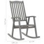 Rocking chair with solid gray acacia wood cushions by vidaXL, Garden chairs - Ref: Foro24-3064234, Price: 204,79 €, Discount: %