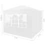 Carpa para celebraciones blanco 3x3 m de vidaXL, Carpas y cenadores - Ref: Foro24-45096, Precio: 76,29 €, Descuento: %