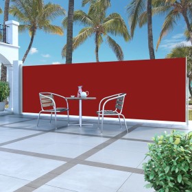 Ausziehbare Seitenmarkise 160x500 cm rot von vidaXL, Sonnenschirme - Ref: Foro24-45463, Preis: 81,99 €, Rabatt: %