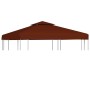 Toldo de cenador 2 niveles terracota 310 g/m² 3x3 m de vidaXL, Cubiertas para carpas y cenadores - Ref: Foro24-46616, Precio:...