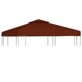 Gazebo awning 2 levels terracotta 310 g/m² 3x3 m by vidaXL, Covers for tents and gazebos - Ref: Foro24-46616, Price: 62,99 €,...