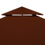 Toldo de cenador 2 niveles terracota 310 g/m² 3x3 m de vidaXL, Cubiertas para carpas y cenadores - Ref: Foro24-46616, Precio:...