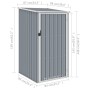 Cobertizo de jardín gris acero galvanizado 87x98x159 cm de vidaXL, Cobertizos - Ref: Foro24-46290, Precio: 134,61 €, Descuent...