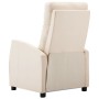 Sillón reclinable eléctrico de tela crema de vidaXL, Sillones - Ref: Foro24-3073645, Precio: 221,78 €, Descuento: %