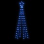 Árbol de Navidad cónico 108 LED azul 70x180 cm de vidaXL, Arboles de navidad - Ref: Foro24-343488, Precio: 42,63 €, Descuento: %