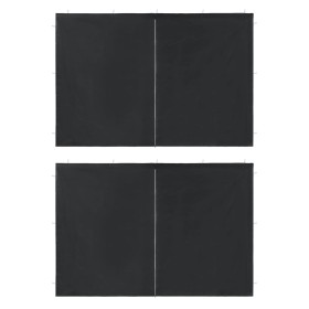 Walls for party tents with zipper 2 pcs PE anthracite by vidaXL, Tents and gazebos - Ref: Foro24-45118, Price: 24,38 €, Disco...