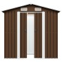 Brown steel garden storage shed 204x132x186 cm by vidaXL, Sheds - Ref: Foro24-47029, Price: 236,02 €, Discount: %