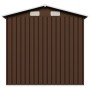 Brown steel garden storage shed 204x132x186 cm by vidaXL, Sheds - Ref: Foro24-47029, Price: 236,02 €, Discount: %