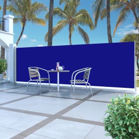 Retractable side awning 160x500 cm blue by vidaXL, Umbrellas - Ref: Foro24-45462, Price: 88,81 €, Discount: %