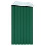 Green galvanized steel firewood box 330x84x152 cm by vidaXL, Accessories for bags and firewood holders - Ref: Foro24-47083, P...