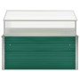 Invernadero de acero galvanizado verde 100x100x77 cm de vidaXL, Maceteros y jardineras - Ref: Foro24-47020, Precio: 91,27 €, ...