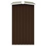 Garden shed for firewood, brown galvanized steel, 172x91x154 cm by vidaXL, Accessories for bags and firewood holders - Ref: F...