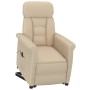 Sillón reclinable eléctrico piel de ante sintético crema de vidaXL, Sillones - Ref: Foro24-3073589, Precio: 234,15 €, Descuen...