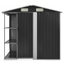 Garden shed and anthracite iron shelving 205x130x183 cm by vidaXL, Sheds - Ref: Foro24-47106, Price: 301,22 €, Discount: %