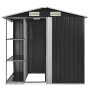 Garden shed and anthracite iron shelving 205x130x183 cm by vidaXL, Sheds - Ref: Foro24-47106, Price: 301,22 €, Discount: %