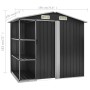 Garden shed and anthracite iron shelving 205x130x183 cm by vidaXL, Sheds - Ref: Foro24-47106, Price: 301,22 €, Discount: %