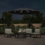 Cantilever umbrella with LED lights and black steel post 300 cm by vidaXL, Umbrellas - Ref: Foro24-47136, Price: 130,01 €, Di...