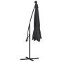 Cantilever umbrella with LED lights and black steel post 300 cm by vidaXL, Umbrellas - Ref: Foro24-47136, Price: 130,01 €, Di...