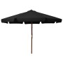 Garden umbrella with black wooden pole 330 cm by vidaXL, Umbrellas - Ref: Foro24-47218, Price: 96,11 €, Discount: %