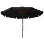 Garden umbrella with black wooden pole 330 cm by vidaXL, Umbrellas - Ref: Foro24-47218, Price: 96,11 €, Discount: %