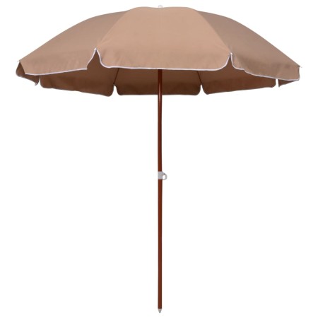 Parasol with taupe gray steel pole 240 cm by vidaXL, Umbrellas - Ref: Foro24-47802, Price: 36,61 €, Discount: %