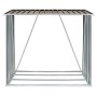 Casetilla para leña acero galvanizado marrón 163x83x154 cm de vidaXL, Accesorios para bolsas y soportes de leña - Ref: Foro24...