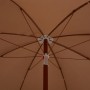 Parasol with taupe gray steel pole 240 cm by vidaXL, Umbrellas - Ref: Foro24-47802, Price: 36,61 €, Discount: %