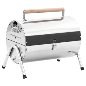 Stainless steel double grill tabletop charcoal barbecue by vidaXL, Barbecues - Ref: Foro24-47852, Price: 58,72 €, Discount: %