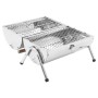 Tisch-Holzkohlegrill Edelstahl-Doppelgrill von vidaXL, Grillen - Ref: Foro24-47852, Preis: 62,48 €, Rabatt: %