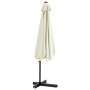 Garden umbrella with steel pole 300 cm sand white by vidaXL, Umbrellas - Ref: Foro24-47313, Price: 101,64 €, Discount: %