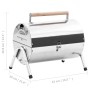 Tisch-Holzkohlegrill Edelstahl-Doppelgrill von vidaXL, Grillen - Ref: Foro24-47852, Preis: 62,48 €, Rabatt: %