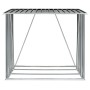 Casetilla leña acero galvanizado gris antracita 163x83x154 cm de vidaXL, Accesorios para bolsas y soportes de leña - Ref: For...