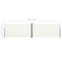 Toldo lateral retráctil color crema 160x600 cm de vidaXL, Sombrillas - Ref: Foro24-42179, Precio: 71,58 €, Descuento: %