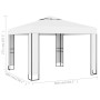 Pavillon mit doppeltem weißem Dach 3x3 m von vidaXL, Zelte und Pavillons - Ref: Foro24-47950, Preis: 208,64 €, Rabatt: %