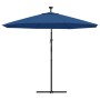 Cantilever umbrella with LED lights and light blue steel pole 300 cm by vidaXL, Umbrellas - Ref: Foro24-47137, Price: 129,23 ...