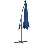 Cantilever umbrella with LED lights and light blue steel pole 300 cm by vidaXL, Umbrellas - Ref: Foro24-47137, Price: 129,23 ...