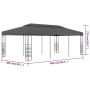 Anthracite garden gazebo canopy 3x6 m by vidaXL, Tents and gazebos - Ref: Foro24-47959, Price: 296,87 €, Discount: %