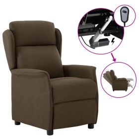 Brown Fabric Electric Recliner by vidaXL, Armchairs - Ref: Foro24-3073620, Price: 271,99 €, Discount: %