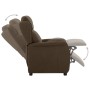 Sillón reclinable eléctrico de tela marrón de vidaXL, Sillones - Ref: Foro24-3073620, Precio: 271,89 €, Descuento: %