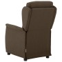 Sillón reclinable eléctrico de tela marrón de vidaXL, Sillones - Ref: Foro24-3073620, Precio: 271,89 €, Descuento: %