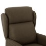 Sillón reclinable eléctrico de tela marrón de vidaXL, Sillones - Ref: Foro24-3073620, Precio: 271,89 €, Descuento: %