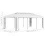 Gazebo with double white roof 3x6 m by vidaXL, Tents and gazebos - Ref: Foro24-47951, Price: 324,99 €, Discount: %