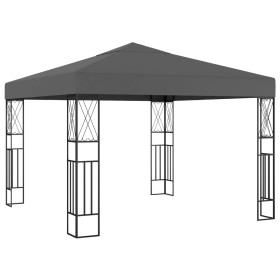 Cenador tela gris antracita 3x3 m de vidaXL, Carpas y cenadores - Ref: Foro24-48006, Precio: 166,29 €, Descuento: %