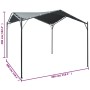 Cenador carpa de acero gris antracita 3x3 m de vidaXL, Carpas y cenadores - Ref: Foro24-47962, Precio: 203,16 €, Descuento: %