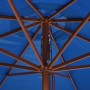 Garden umbrella with blue wooden pole 350 cm by vidaXL, Umbrellas - Ref: Foro24-47139, Price: 98,99 €, Discount: %