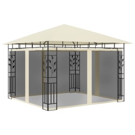 Cream-colored gazebo with mosquito netting 3x3x2.73 m 180 g/m² by vidaXL, Tents and gazebos - Ref: Foro24-47969, Price: 273,9...