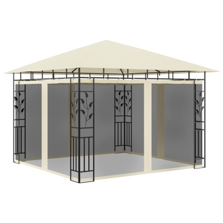 Cream-colored gazebo with mosquito netting 3x3x2.73 m 180 g/m² by vidaXL, Tents and gazebos - Ref: Foro24-47969, Price: 296,5...